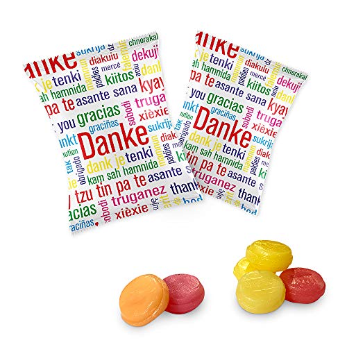 Bonbons "Danke" im Flachbeutel á 10g, 1KG, entspricht ca. 100 Stück von Krott