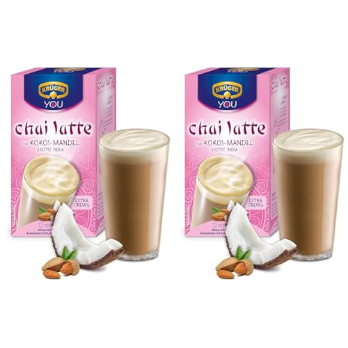 KRÜGER Chai Latte Exotic India Typ Kokos Mandel (1 x 0.25 kg) (Packung mit 2) von KRÜGER