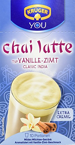 Krüger Chai Latte Vanille-Zimt Milchtee-Getränk, 8er Pack (8 x 250 g) von Krüger