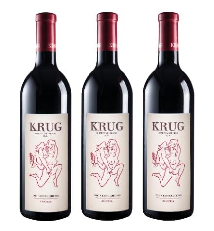 3x 0,75l - 2022er - Krug - Die rote Versuchung - Rotwein-Cuvée - Thermenregion - Österreich - Rotwein trocken 3x 0,75l - 2022er - Krug - Die rote Versuchung - Rotwein-Cuvée - Thermenregion - Österreich - Rotwein trocken von Krug Gumpoldskirchen