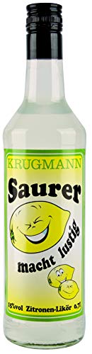 Krugmann Saurer Zitronenlikör 15% vol. (1x0,7l) von Krugmann Markenspirituosen GmbH & Co. KG, Krim 2, 58540 Meinerzhagen