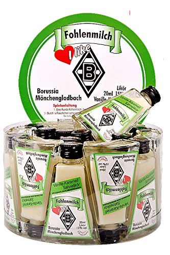 Fohlenmilch (B.Mönchengladbach) Vanille-Karamell-Sahnelikör 20 x 2 cl von Krugmann