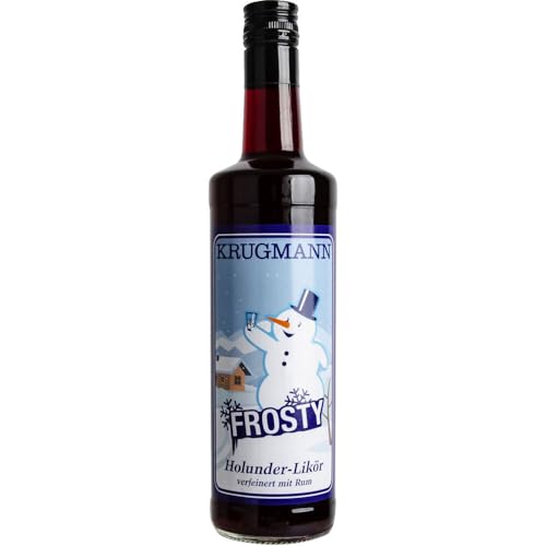 Krugmann Frosty Holunder Likör 15% Vol. 0,7 L Alkohol Party Junggesellenabschied von Krugmann