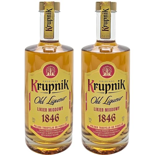 2 Flaschen Krupnik Honig a 500 ml 38% vol. Honiglikör von Krupnik