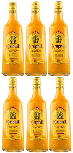6 Flaschen Krupnik Advocat a 500 ml 16% vol. Eierlikör von Krupnik