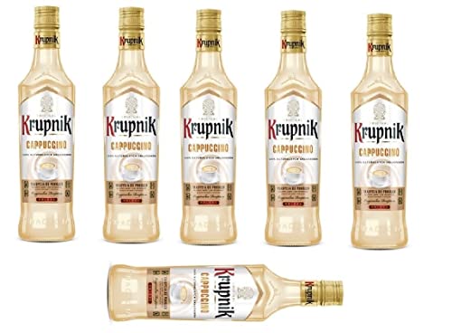 6 Flaschen Krupnik Cappuccino Likör a 500 ml 16% vol. von Krupnik