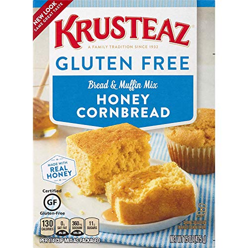 Krusteaz Glutenfreie Honig-Maisbrot-Mischung, 425 ml, 2 Stück von Krusteaz