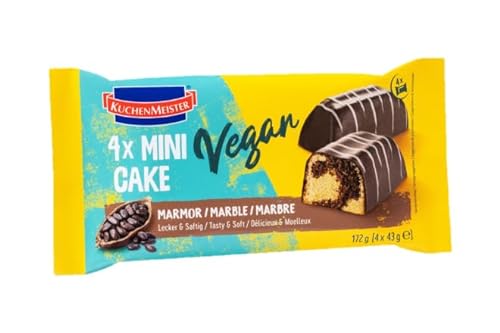 KuchenMeister Marmor Mini Kuchen Snack vegan 172g (4x43g einzeln verpackt) (1) von Kuchen Meister