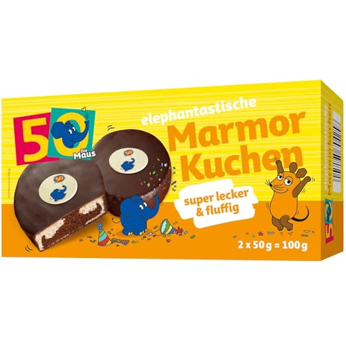 KuchenMeister Mini Marmorkuchen 100g | 2 x 50g Mini Küchlein | Elefantastisch fluffig | 1 x 100g KuchenMeister Mini Marmorkuchen 100g | 2 x 50g Mini Küchlein | Elefantastisch fluffig | 1 x 100g von Kuchen Meister