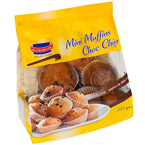 Kuchenmeister Mini Muffins Choc Chip, 225g | 8er Pack von Kuchen Meister