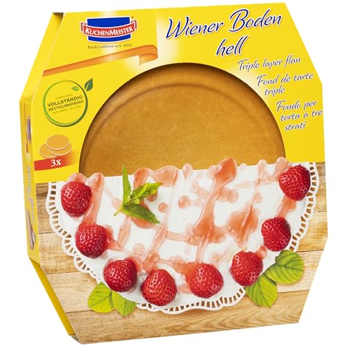 Kuchenmeister Wiener Böden hell drei einzelne Böden luftig 400g Kuchenmeister Wiener Böden hell drei einzelne Böden luftig 400g von Kuchen Meister