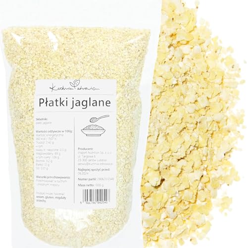 Kuchnia Zdrowia - Hirseflocken - Vegan - Ohne Zusatzstoffe - Auslaufsichere Verpackung mit Reißverschluss - 1kg Doypack Kuchnia Zdrowia - Hirseflocken - Vegan - Ohne Zusatzstoffe - Auslaufsichere Verpackung mit Reißverschluss - 1kg Doypack von Kuchnia Zdrowia