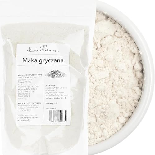 Kuchnia Zdrowia - Buchweizenmehl - Hohe Qualität - Vegan - Auslaufsichere Verpackung mit Reißverschluss - 1kg Doypack Kuchnia Zdrowia - Buchweizenmehl - Hohe Qualität - Vegan - Auslaufsichere Verpackung mit Reißverschluss - 1kg Doypack von Kuchnia Zdrowia