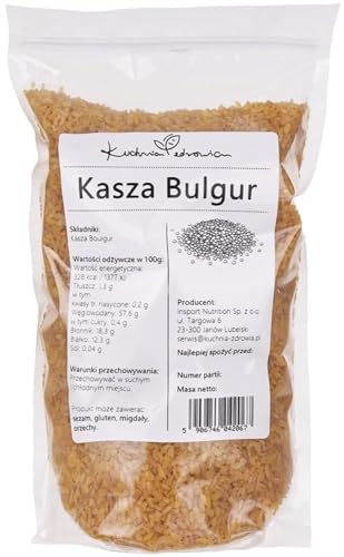 Kuchnia Zdrowia - Bulgur-Grieß - Hohe Qualität - Natürlich - Vegan - Auslaufsichere Verpackung mit Reißverschluss - 1kg Doypack von Kuchnia Zdrowia