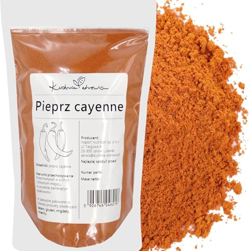 Kuchnia Zdrowia - Gemahlener Cayennepfeffer - Natürlich - Cayenne Chili - Auslaufsichere Verpackung mit Reißverschluss - 200g Pulver Kuchnia Zdrowia - Gemahlener Cayennepfeffer - Natürlich - Cayenne Chili - Auslaufsichere Verpackung mit Reißverschluss - 200g Pulver von Kuchnia Zdrowia