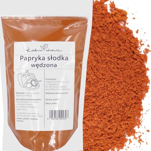 Kuchnia Zdrowia - Gemahlener süßer geräucherter roter Paprika - Aromatische Würze - Auslaufsichere Verpackung mit Reißverschluss - Doypack: (1, Kilogramm) von Kuchnia Zdrowia