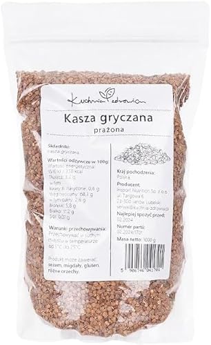 Kuchnia Zdrowia - Geröstete Buchweizengrütze - Hohe Qualität - Vegan - Auslaufsichere Verpackung mit Reißverschluss - 1kg Doypack Kuchnia Zdrowia - Geröstete Buchweizengrütze - Hohe Qualität - Vegan - Auslaufsichere Verpackung mit Reißverschluss - 1kg Doypack von Kuchnia Zdrowia