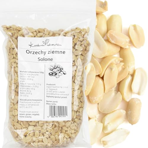 Kuchnia Zdrowia - Geröstete Erdnüsse Gesalzen - Hälften - Leckerer Snack - Ohne Zusatzstoffe - Auslaufsichere Verpackung mit Reißverschluss - Doypack: (500g) Kuchnia Zdrowia - Geröstete Erdnüsse Gesalzen - Hälften - Leckerer Snack - Ohne Zusatzstoffe - Auslaufsichere Verpackung mit Reißverschluss - Doypack: (500g) von Kuchnia Zdrowia