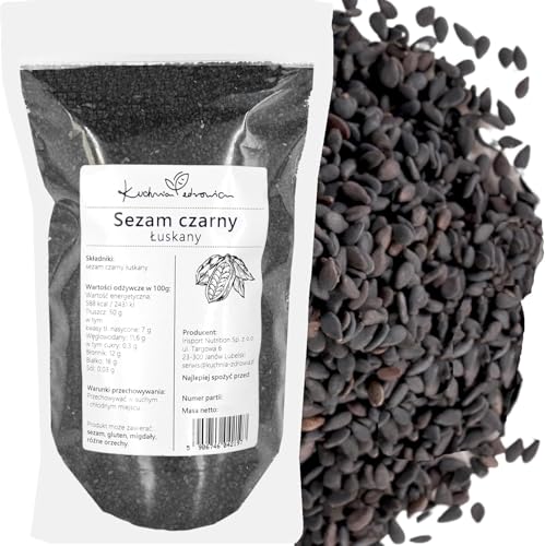 Kuchnia Zdrowia - Geschälte schwarze Sesamsamen - Ideal für Sushi - Hohe Qualität - Keine Zusatzstoffe - 500g Doypack Kuchnia Zdrowia - Geschälte schwarze Sesamsamen - Ideal für Sushi - Hohe Qualität - Keine Zusatzstoffe - 500g Doypack von Kuchnia Zdrowia