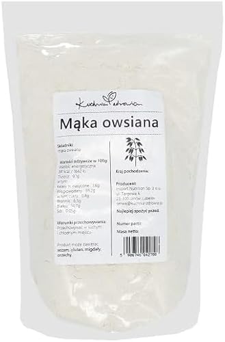Kuchnia Zdrowia - Hafermehl - Hohe Qualität - Hoher Eiweißgehalt - Auslaufsichere Verpackung mit Reißverschluss - 1kg Doypack Kuchnia Zdrowia - Hafermehl - Hohe Qualität - Hoher Eiweißgehalt - Auslaufsichere Verpackung mit Reißverschluss - 1kg Doypack von Kuchnia Zdrowia