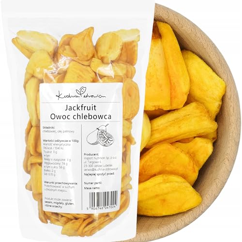 Jackfrucht – veganer Snack – natürlich – Snack – hochwertige Qualität – Kuchnia Zdrowia – luftdichte Verpackung mit Zip-Doypack: (500 g) von Kuchnia Zdrowia
