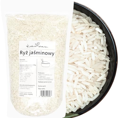 Kuchnia Zdrowia - Jasminreis - Natürlich - ohne Zusatzstoffe - Vegan - Auslaufsichere Verpackung mit Reißverschluss - 1kg Doypack von Kuchnia Zdrowia