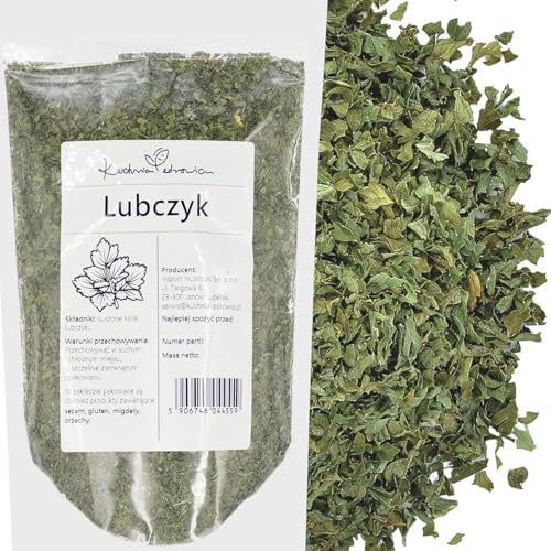 Kuchnia Zdrowia - Liebstöckel getrocknet - Natürlich - Aromatisch - Ohne Zusatzstoffe - Auslaufsichere Verpackung mit Reißverschluss - Doypack: (100, Gramm) von Kuchnia Zdrowia