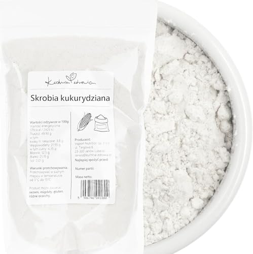Kuchnia Zdrowia - Maisstärke - Verdickungsmittel - Keine Zusatzstoffe - Auslaufsichere Verpackung mit Reißverschluss - Doypack: (1, Kilogramm) von Kuchnia Zdrowia