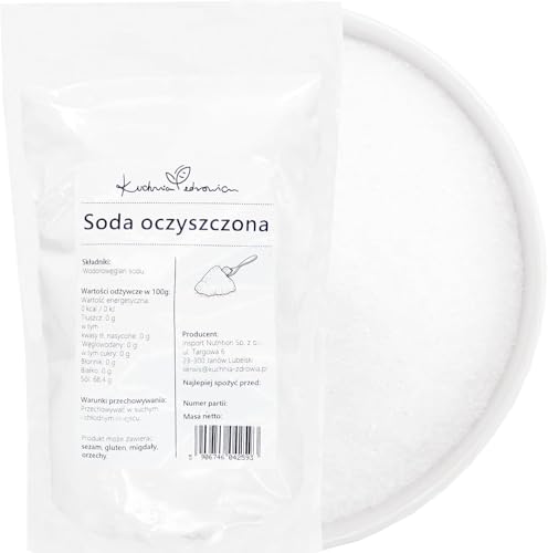 Kuchnia Zdrowia - Natron (Baking Soda) - Hohe Qualität - Backtriebmittel - Entkalker - Geruchsneutralisator - Auslaufsichere Verpackung mit Reißverschluss - Doypack: (1, Kilogramm) von Kuchnia Zdrowia