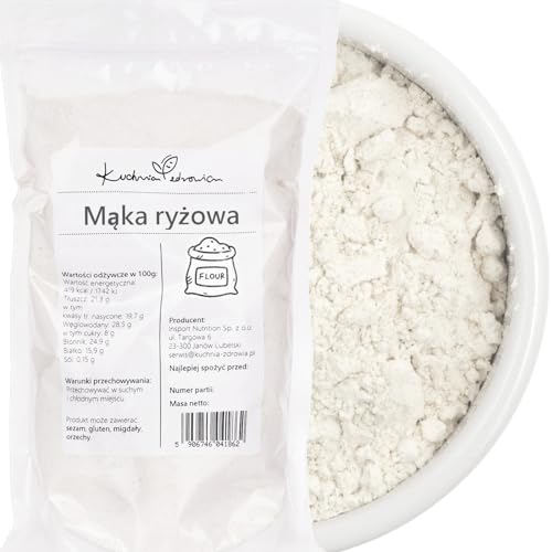 Kuchnia Zdrowia - Reismehl - Ideal für Backwaren - Ohne Zusatzstoffe - Natürlich aus Reis - Auslaufsichere Verpackung mit Reißverschluss - Doypack 1kg von Kuchnia Zdrowia