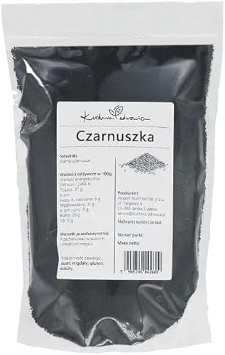 Kuchnia Zdrowia - Schwarzer Kreuzkümmel (Nigella) Samen - Hoher Eiweißgehalt - Vegan - Auslaufsichere Verpackung mit Reißverschluss - Doypack: (1, Kilogramm) von Kuchnia Zdrowia