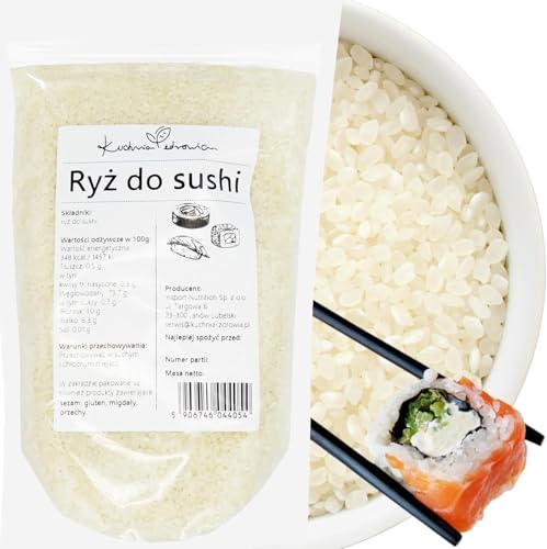 Kuchnia Zdrowia - Sushi-Reis - Weiß - Klebrig - Natürlich - ohne Zusatzstoffe - Auslaufsichere Verpackung mit Reißverschluss - 1kg Doypack von Kuchnia Zdrowia