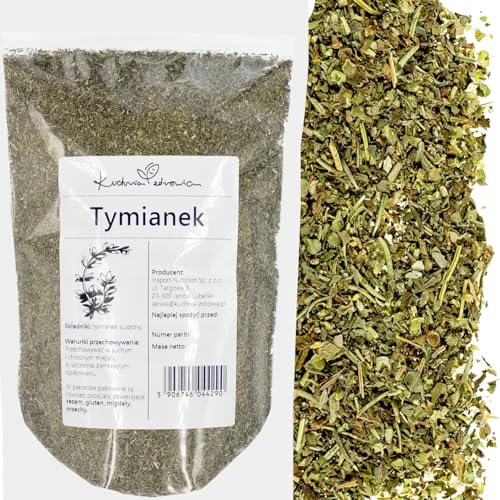 Kuchnia Zdrowia - Thymian getrocknet - Natürlich - Aromatisch - Ohne Zusatzstoffe - Auslaufsichere Verpackung mit Reißverschluss - Doypack: (250, Gramm) von Kuchnia Zdrowia