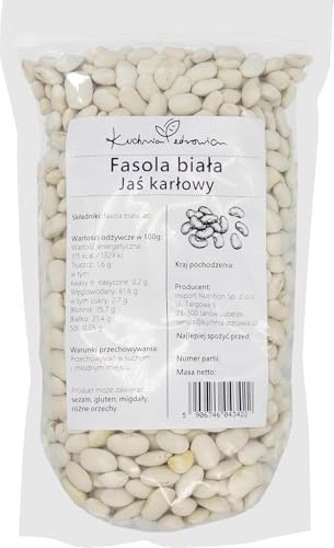 Kuchnia Zdrowia - Weiße Bohnen - Ohne Zusatzstoffe - Natürlich - Hohe Qualität - Auslaufsichere Verpackung mit Reißverschluss - 1kg Doypack Kuchnia Zdrowia - Weiße Bohnen - Ohne Zusatzstoffe - Natürlich - Hohe Qualität - Auslaufsichere Verpackung mit Reißverschluss - 1kg Doypack von Kuchnia Zdrowia