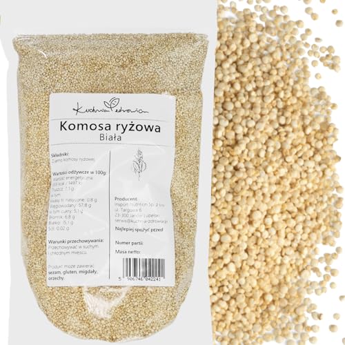 Kuchnia Zdrowia - Weiße Quinoa - Hoher Eiweißgehalt - Reisersatz - Vegan - Auslaufsichere Verpackung mit Reißverschluss - 1kg Doypack von Kuchnia Zdrowia