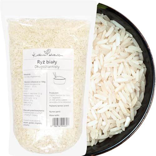 Kuchnia Zdrowia - Weißer Langkornreis - Hohe Qualität - Ohne Zusatzstoffe - Auslaufsichere Verpackung mit Reißverschluss - 1kg Doypack Kuchnia Zdrowia - Weißer Langkornreis - Hohe Qualität - Ohne Zusatzstoffe - Auslaufsichere Verpackung mit Reißverschluss - 1kg Doypack von Kuchnia Zdrowia