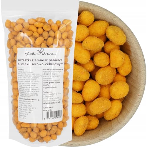 Umhüllte Erdnüsse - Knuspriger Snack - Hohe Qualität - Ausgeprägter Geschmack - Kuchnia Zdrowia - Auslaufsichere Verpackung mit Reißverschluss - Doypack: (250 Gramm, Chili) von Kuchnia Zdrowia