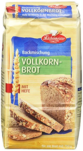 Bielmeier-Küchenmeister Brotbackmischung Vollkornbrot, 500 g (15er Pack) von Küchenmeister