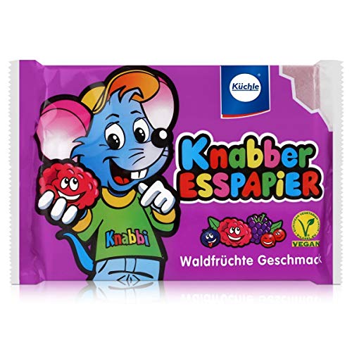 Küchle Knabber Esspapier lila Waldfrüchte Geschmack 25g Essoblaten von Küchle W.u.H. GmbH & Co. KG