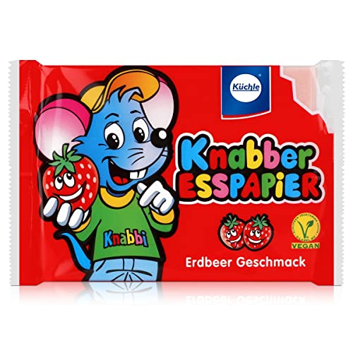 Küchle Knabber Esspapier rot Erdbeer Geschmack 25g Essoblaten von Küchle W.u.H. GmbH & Co. KG