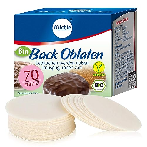 Küchle runde Back Oblaten Bio Vegan 70mm 36g pro Packung 1er Pack Esspapier zum Backen von Makronen & Lebkuchen Küchle runde Back Oblaten Bio Vegan 70mm 36g pro Packung 1er Pack Esspapier zum Backen von Makronen & Lebkuchen von Küchle