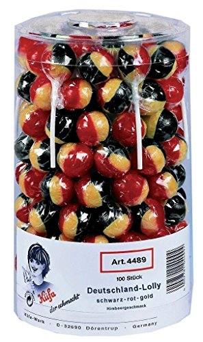 Deutschland Lolly 100 Stück Lollies 1,7kg Deutschland Lolly 100 Stück Lollies 1,7kg von Küfa