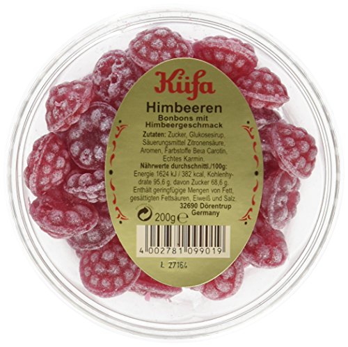 Küfa Bonbonmeisterserie Himbeeren, 6er Pack (6 x 200 g) von Küfa Bonbonmeisterserie Himbeeren