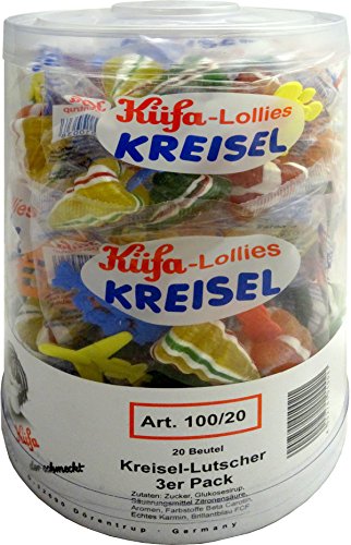 Küfa Kreisel-Lutscher 3er Pack, 1er Pack (1 x 20 Stück) von Küfa Kreisel-L. 3er Pack(3 St./Btl)