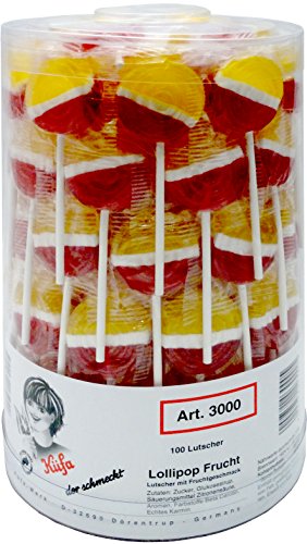 Küfa Lillipop Frucht Lutscher 150 Stück 1.35 kg, 30er Pack (30 x 1.35 kg) von Küfa