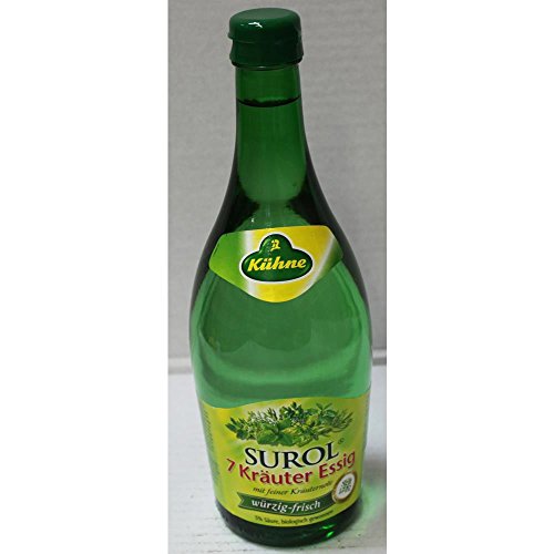 Kühne SUROL 7 Kräuteressig mit feiner Kräuternote (0,75l Glasflasche) von GREAT BRITISH TRADING LIMITED