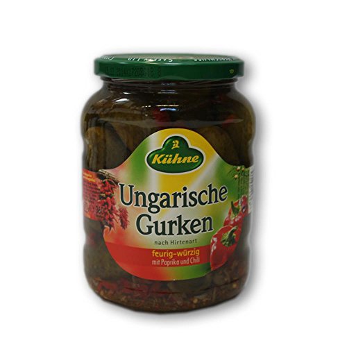 Kühne Ungarische Gurken mit Paprika und Chili (720ml Glas) von Kühne KG (GmbH & Co.)