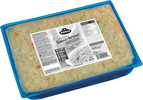 Kühne Fix und Fertig Sauerkraut mit Speck/Zwiebeln, 5kg Polybag von Kühne