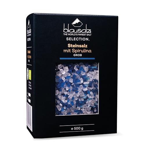 Blausalz Gourmet Blausalz - 500 g - grobes Salz zum Würzen und Verfeinern – blaues Steinsalz aus Deutschland von Küper Selection