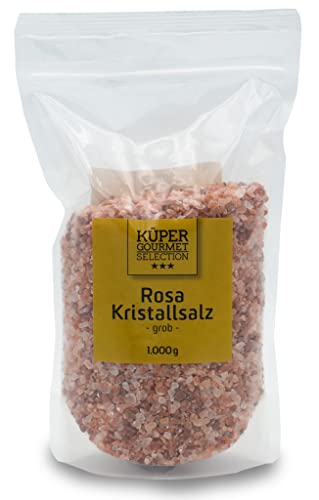 Rosa Kristallsalz | grob | Küper Selection | 1000g | 100% Natürlich | zum Würzen und Verfeinern von Gerichten von Küper Selection